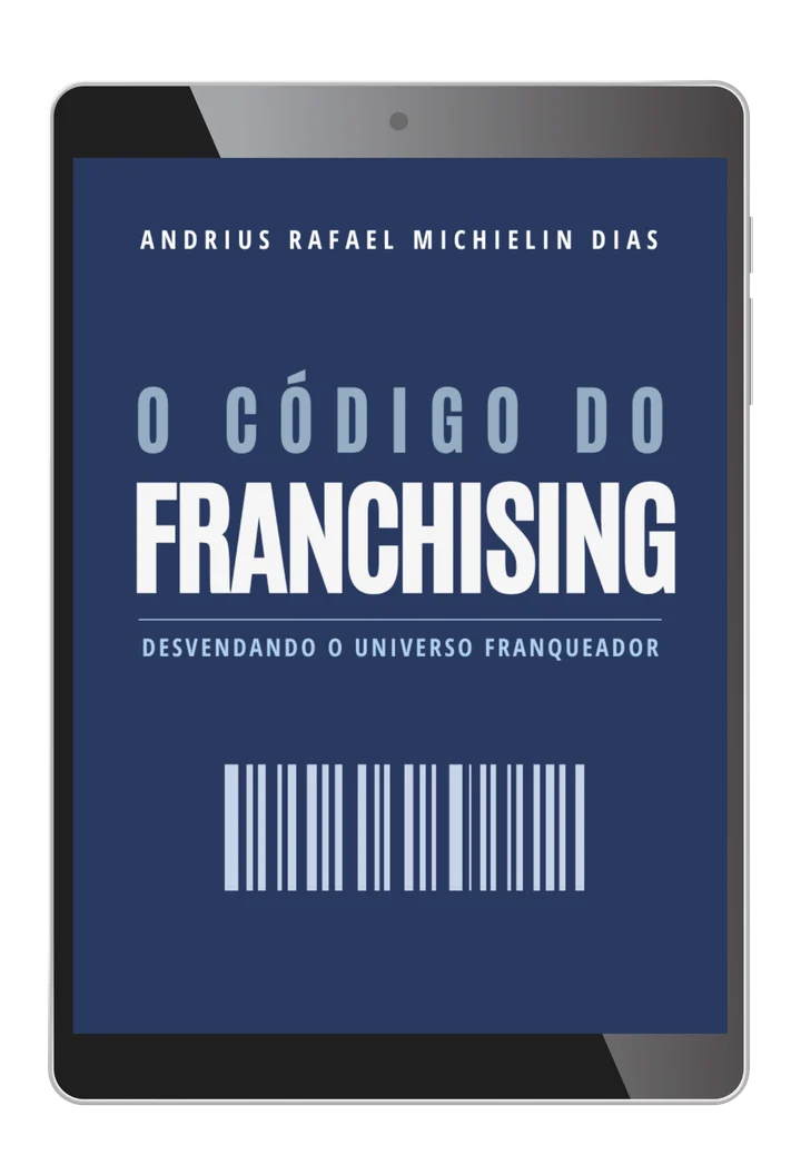 Capa do e-book O Código do Franchising, de Andrius Rafael Michielin Dias